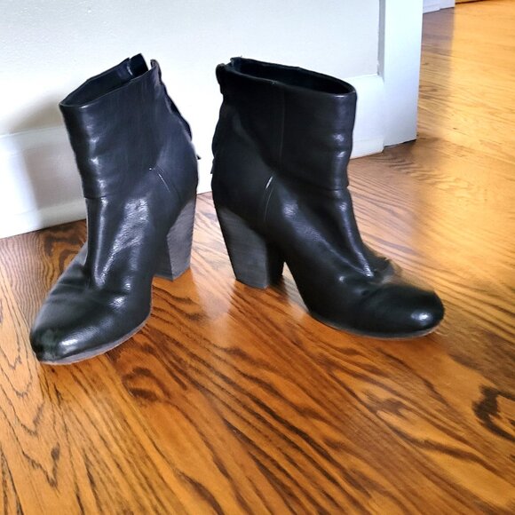 rag & bone shoes New York Boot / Black Leather / Size US 6 - Picture 6 of 13